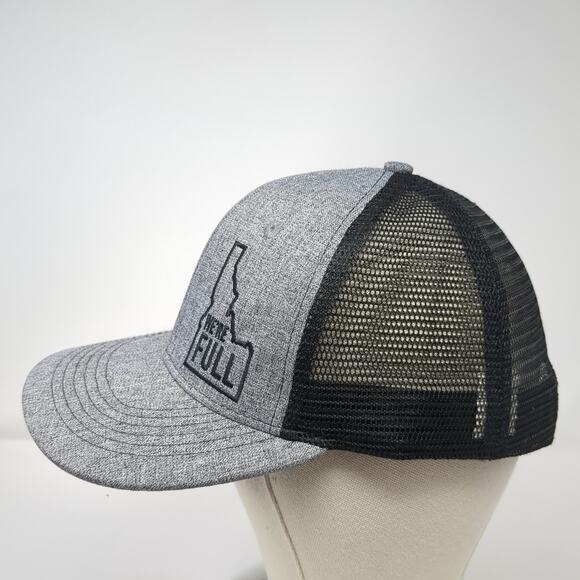 Were Full Idaho Snapback Trucker Hat Gray OS Adjustable Mesh Arcadian Outfitters - Picture 3 of 9